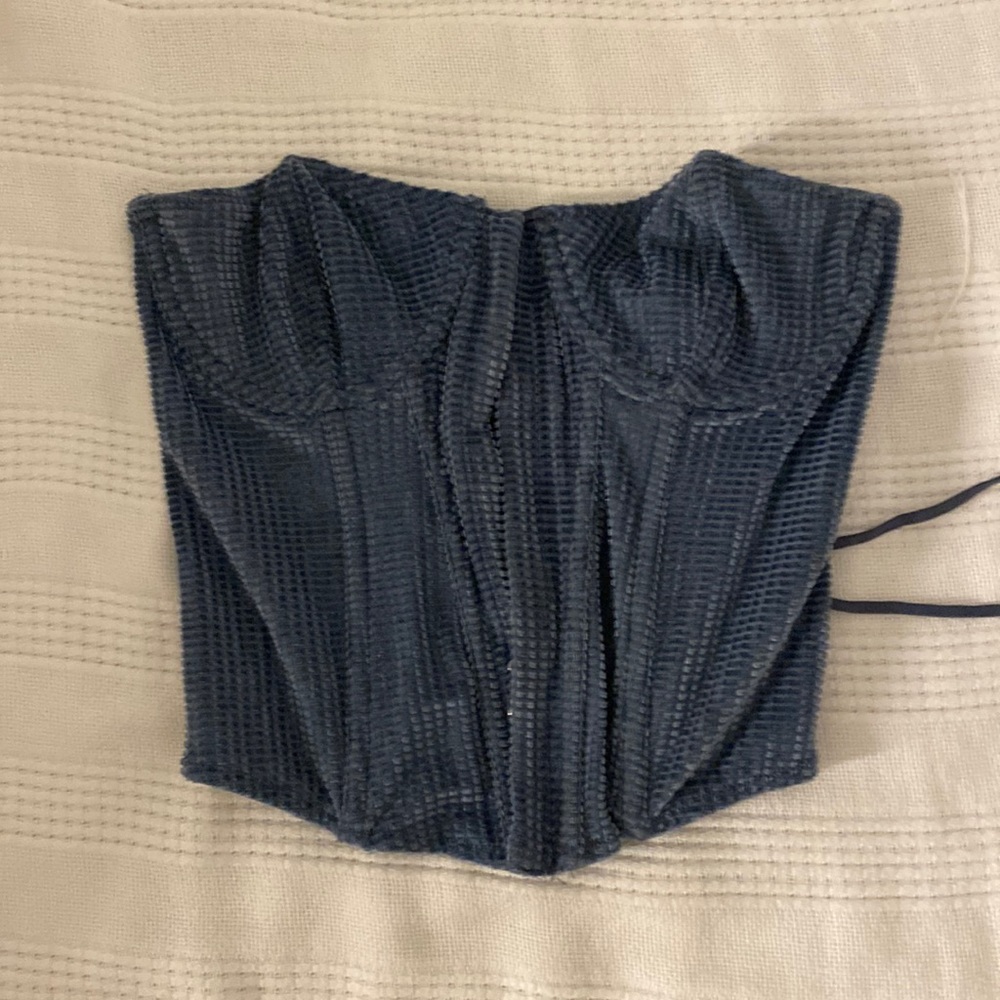 Urban corset top. Velvet waffle. Size medium.